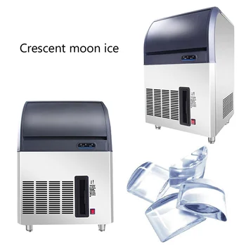 Obchodné automatické polmesiacom ľadu výrobník Ľadu stroj