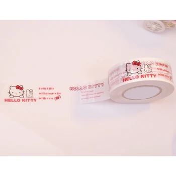 Hello Kitty Cartoon Pásky Veľké Roll Kawaii Farby, Vodotesné Priehľadné Silné Tesniaca Páska na Balenie a Expresné Dodávky