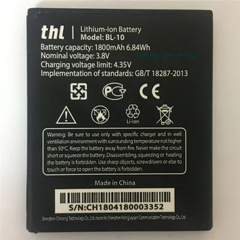 Originálne Batérie pre THL BL-10 1800mAh Zálohy Li-ion Batéria pre THL BL-10 BL10 T12 Smartphone Náhradné