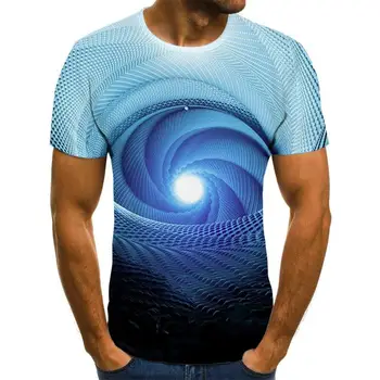 2022 New Horúce Predaj pánskej 3D Tlač T-shirt Módne O-krku Bežné Krátky Rukáv Priedušná Bežné Pohodlné Top
