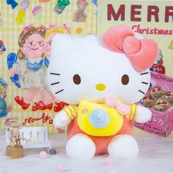 33 cm Nového Sanrio Plyšové Hračky Hello Kitty Bublina Stroj Kawaii Izba Dekor Vankúš Mäkký Plyšové Bábiky pre Deti Narodeninám